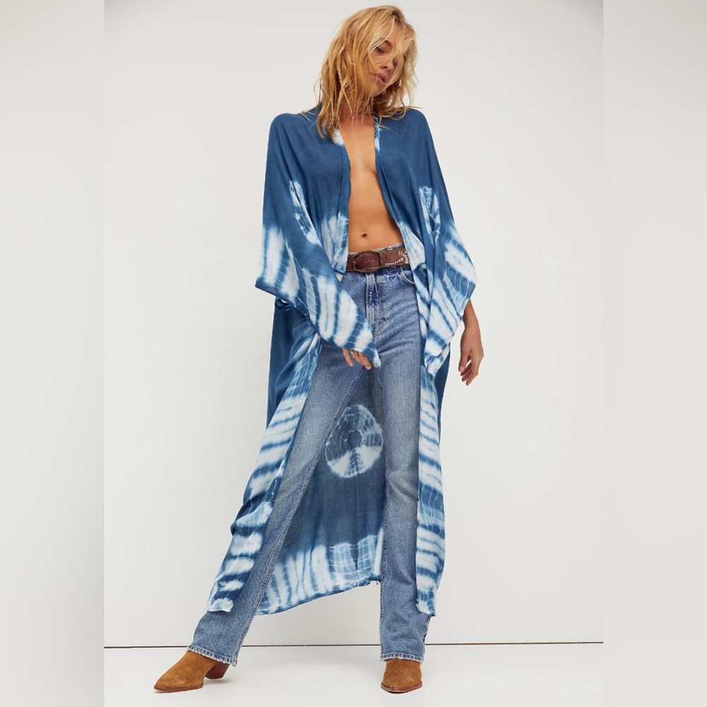 Free People Spellbound Shibori Tie Dye Kimono